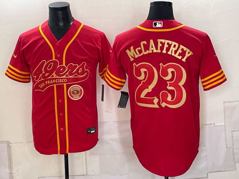 Men 2026 Nike San Francisco 49ers #23 McCaffery red NFL Jersey 0930004